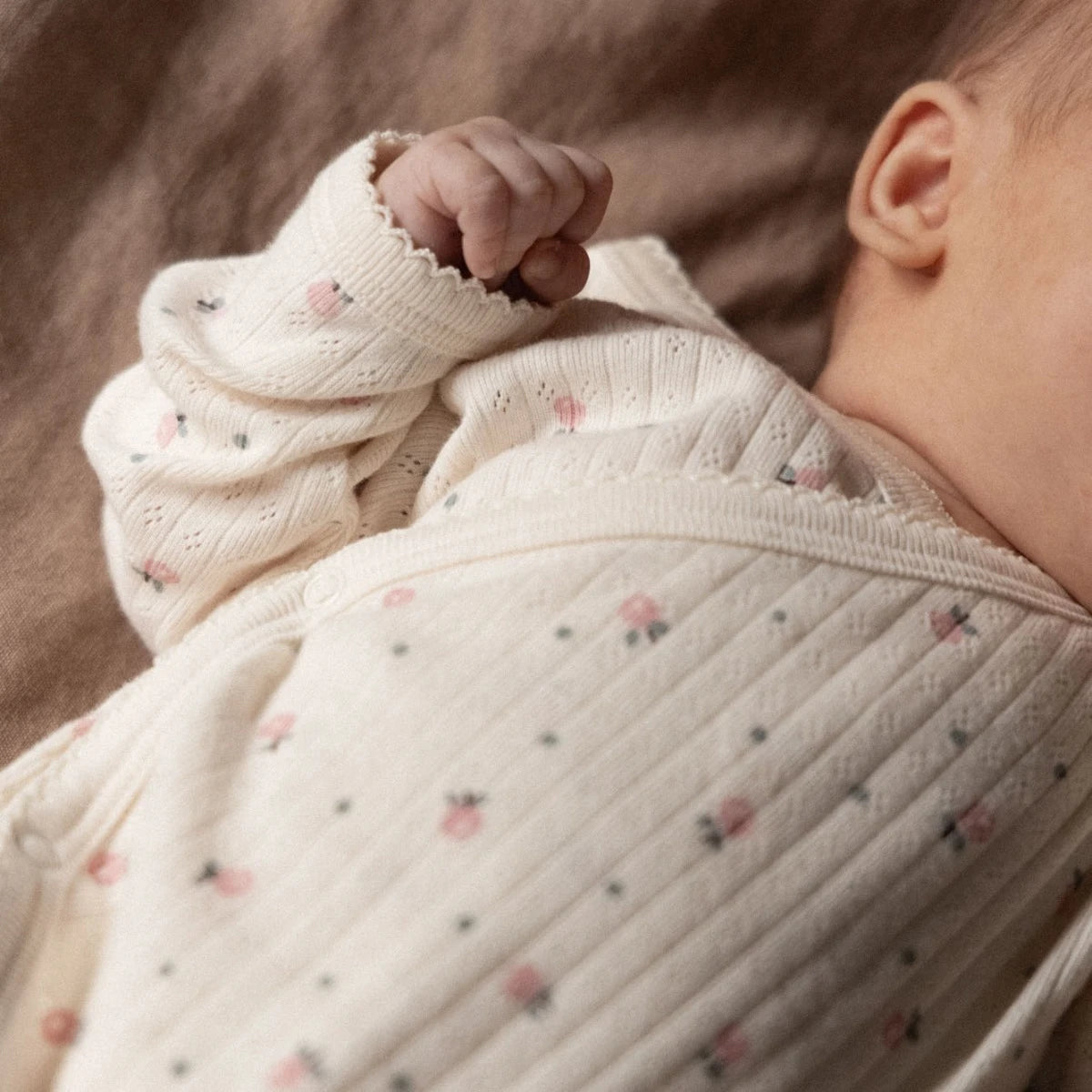 KIMONO STRETCH & GROW POINTELLE - Posey Blossom Print | Nature Baby