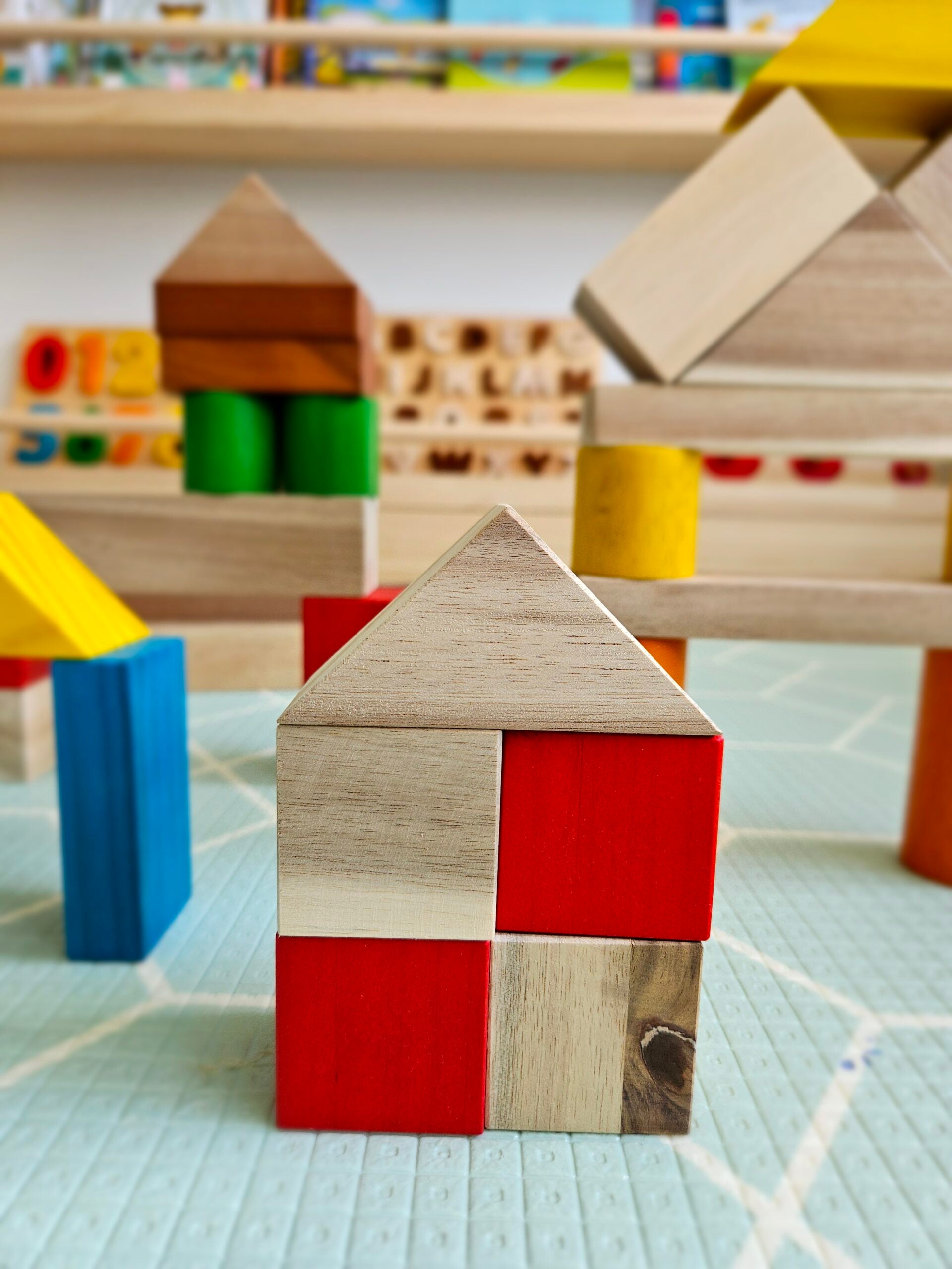 Natural Colour Wooden Blocks | QToys