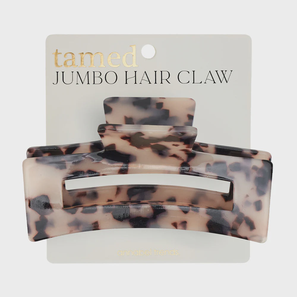 Jumbo Tamed Hair Claw - Tortoiseshell | Annabel Trends