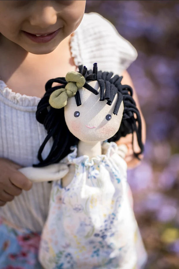 Jedda in Green & Blue Dress, Doll | Tikiri-Bonikka