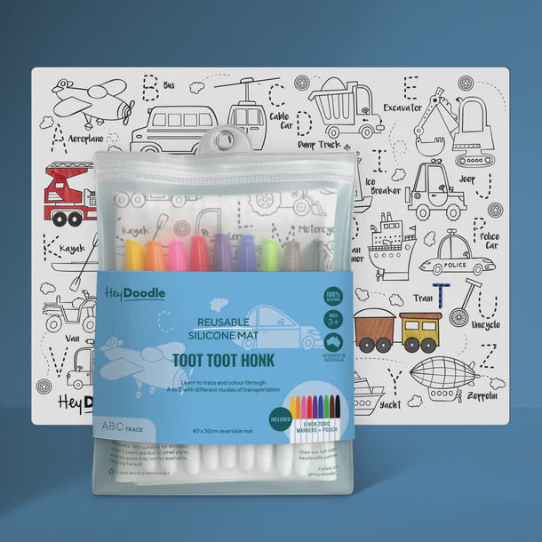 Toot Toot Honk Playmat (Large) | Hey Doodle