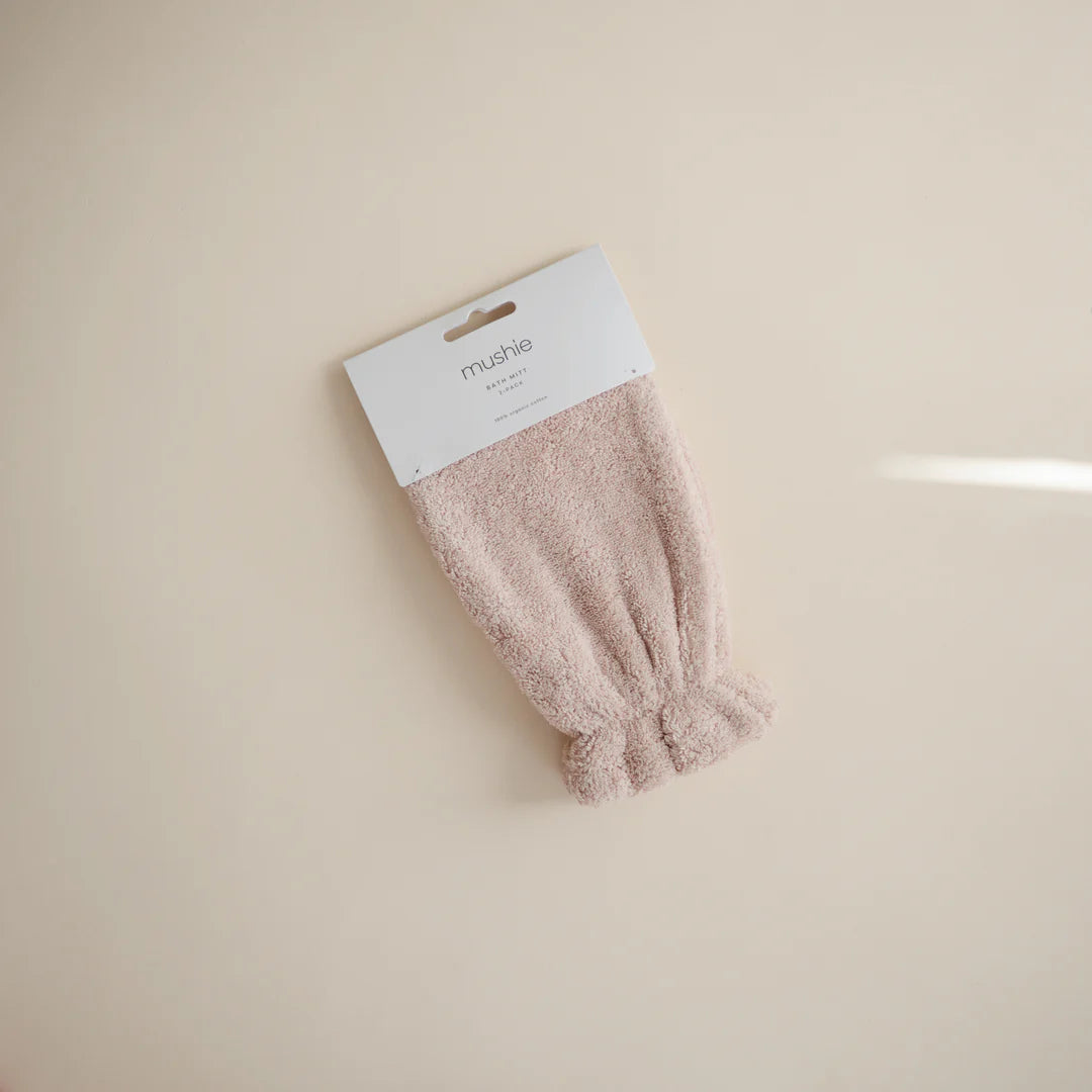 Bath Mitt 2-pack Blush | Mushie