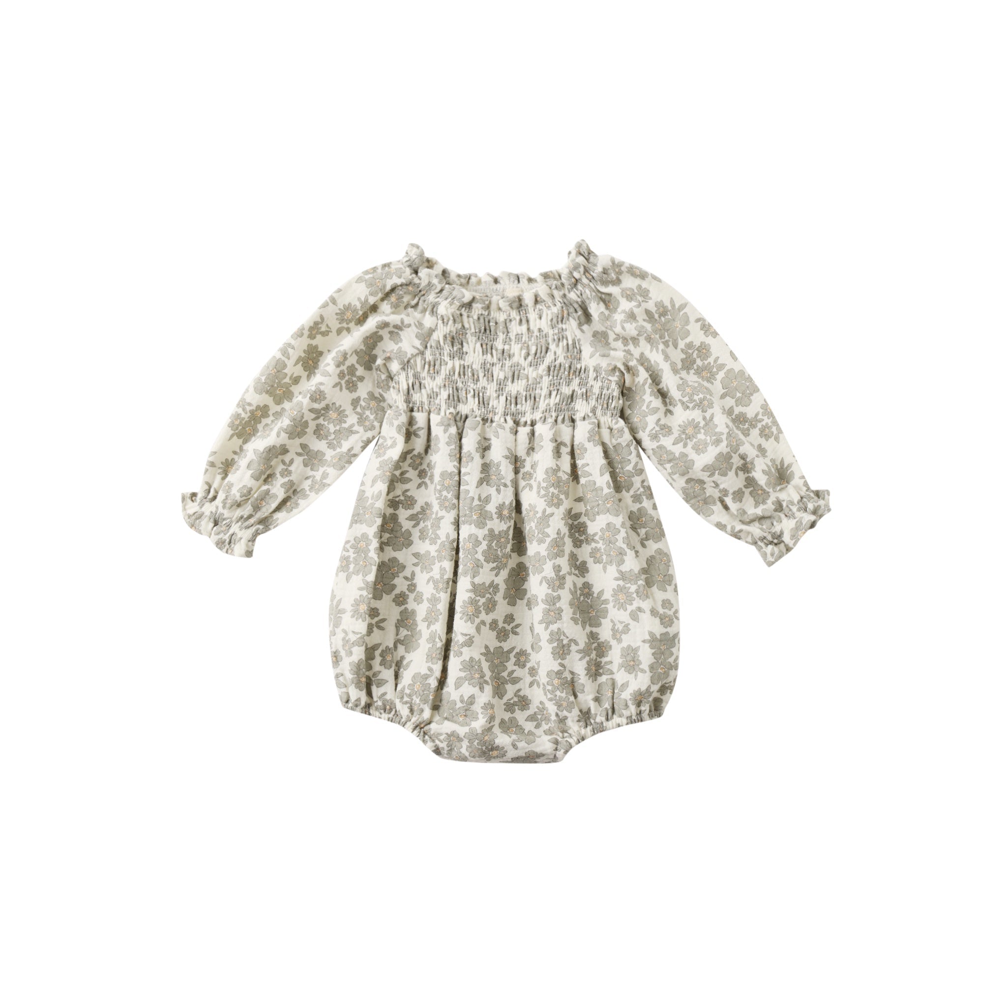 EDEN ROMPER || GREEN FLORAL | Quincy Mae