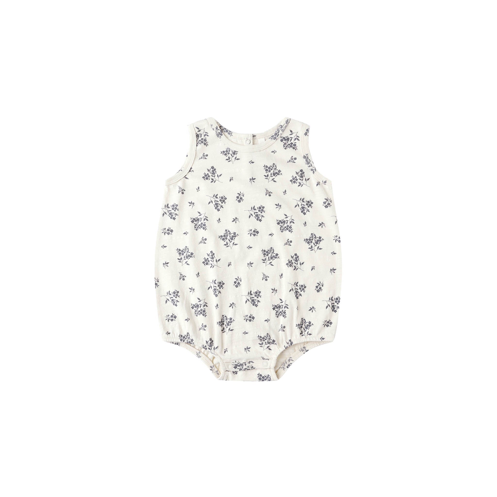 BUBBLE ONESIE || BLUE FLORAL | Rylee + Cru