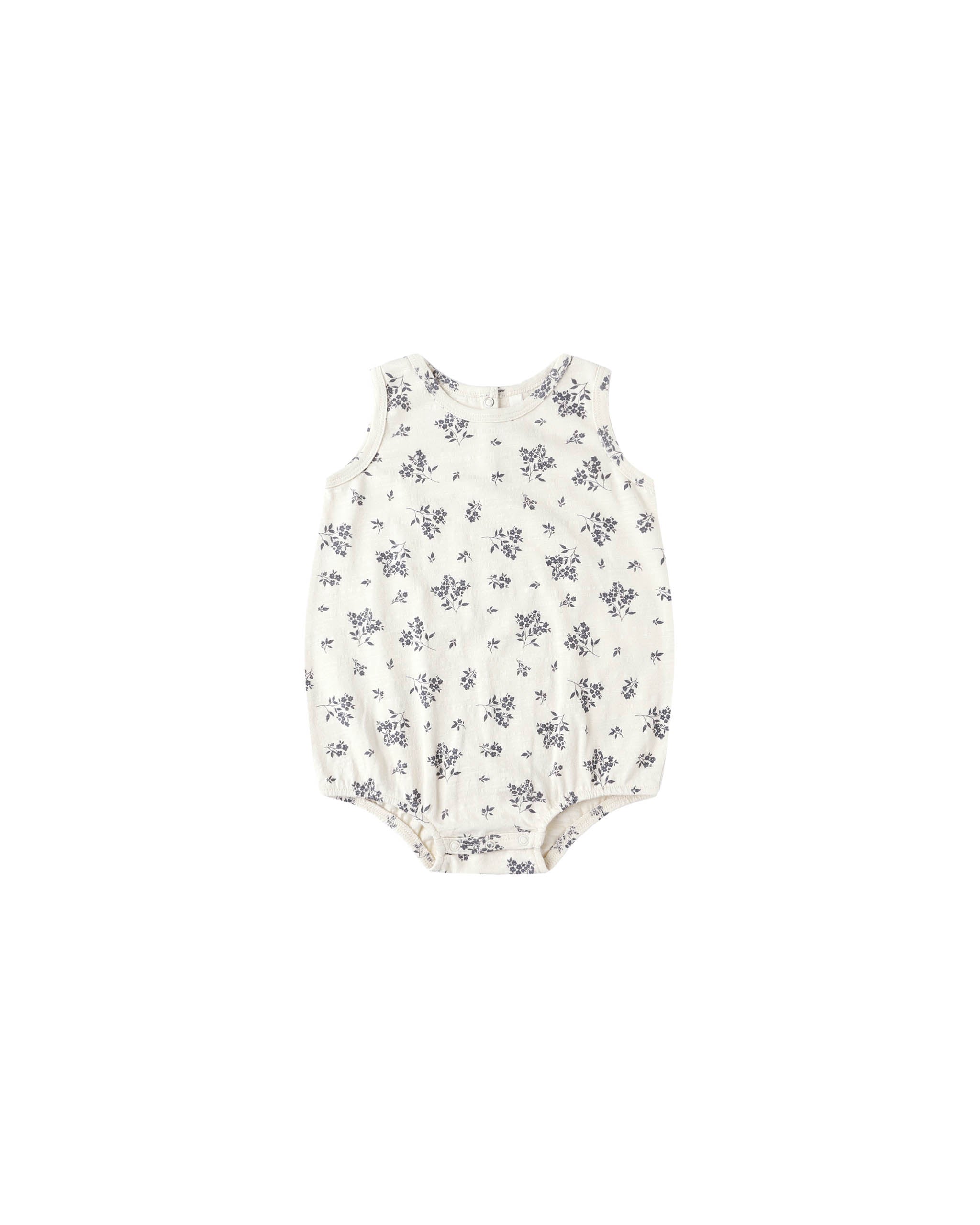 BUBBLE ONESIE || BLUE FLORAL | Rylee + Cru