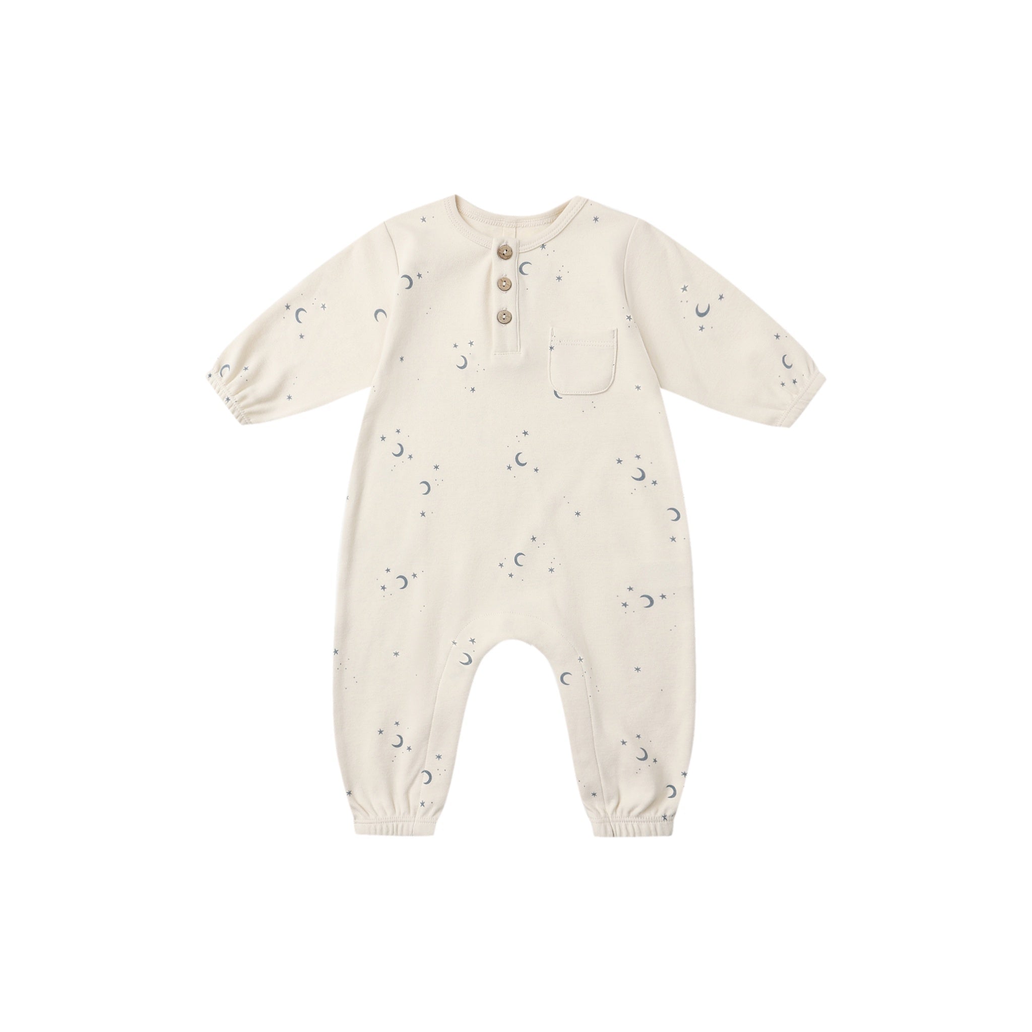 LONG SLEEVE POCKET JUMPSUIT || MOONS | Quincy Mae