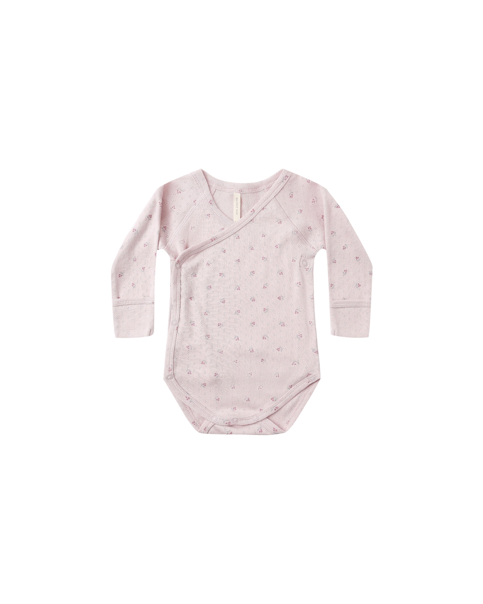 SIDE SNAP BODYSUIT || LILAC DITSY | Quincy Mae