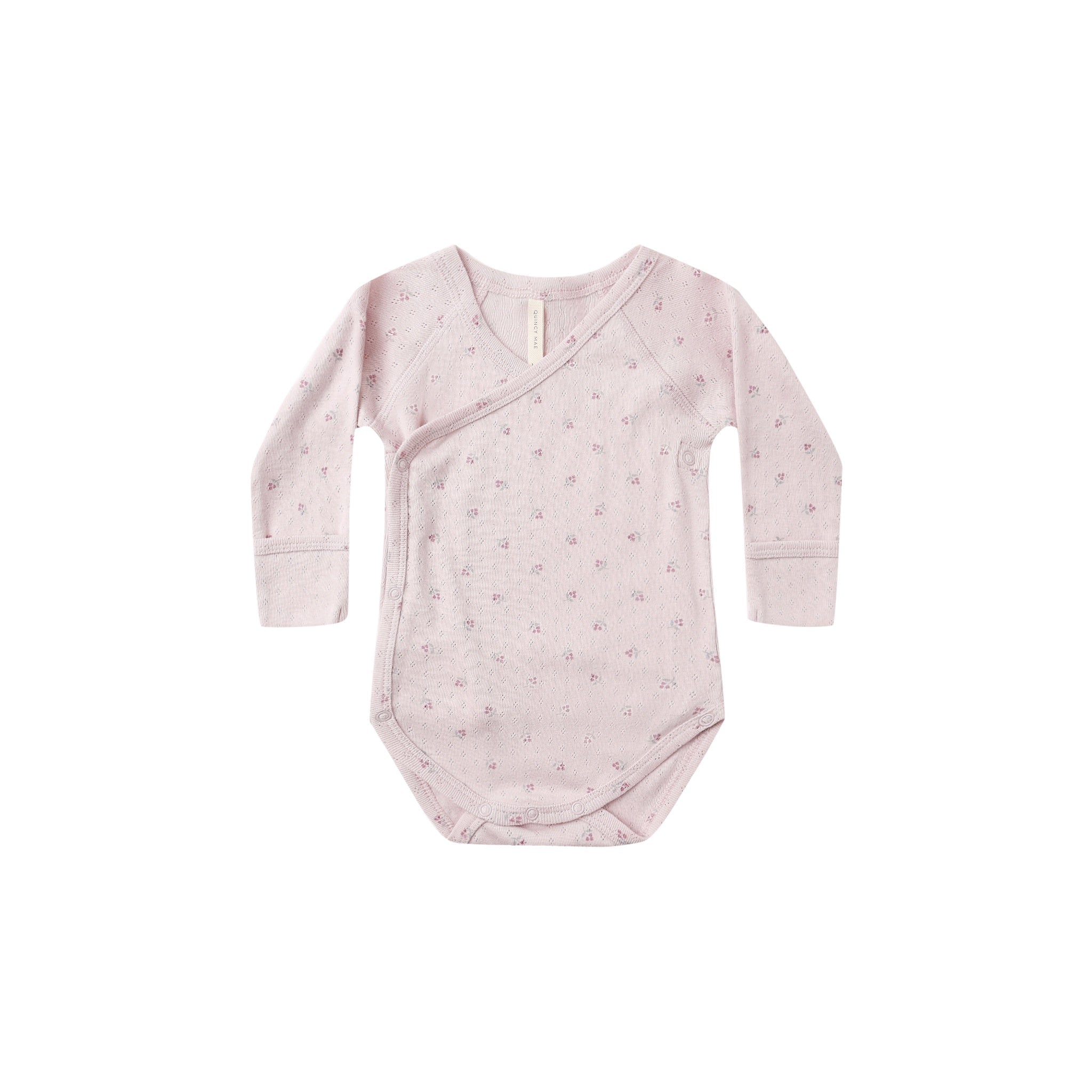 SIDE SNAP BODYSUIT || LILAC DITSY | Quincy Mae