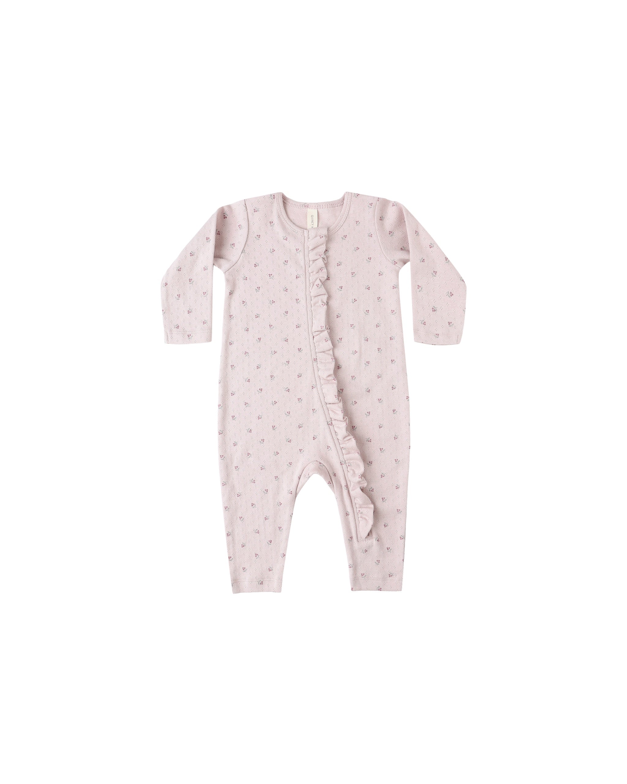 RUFFLE JUMPSUIT || LILAC DITSY | Quincy Mae