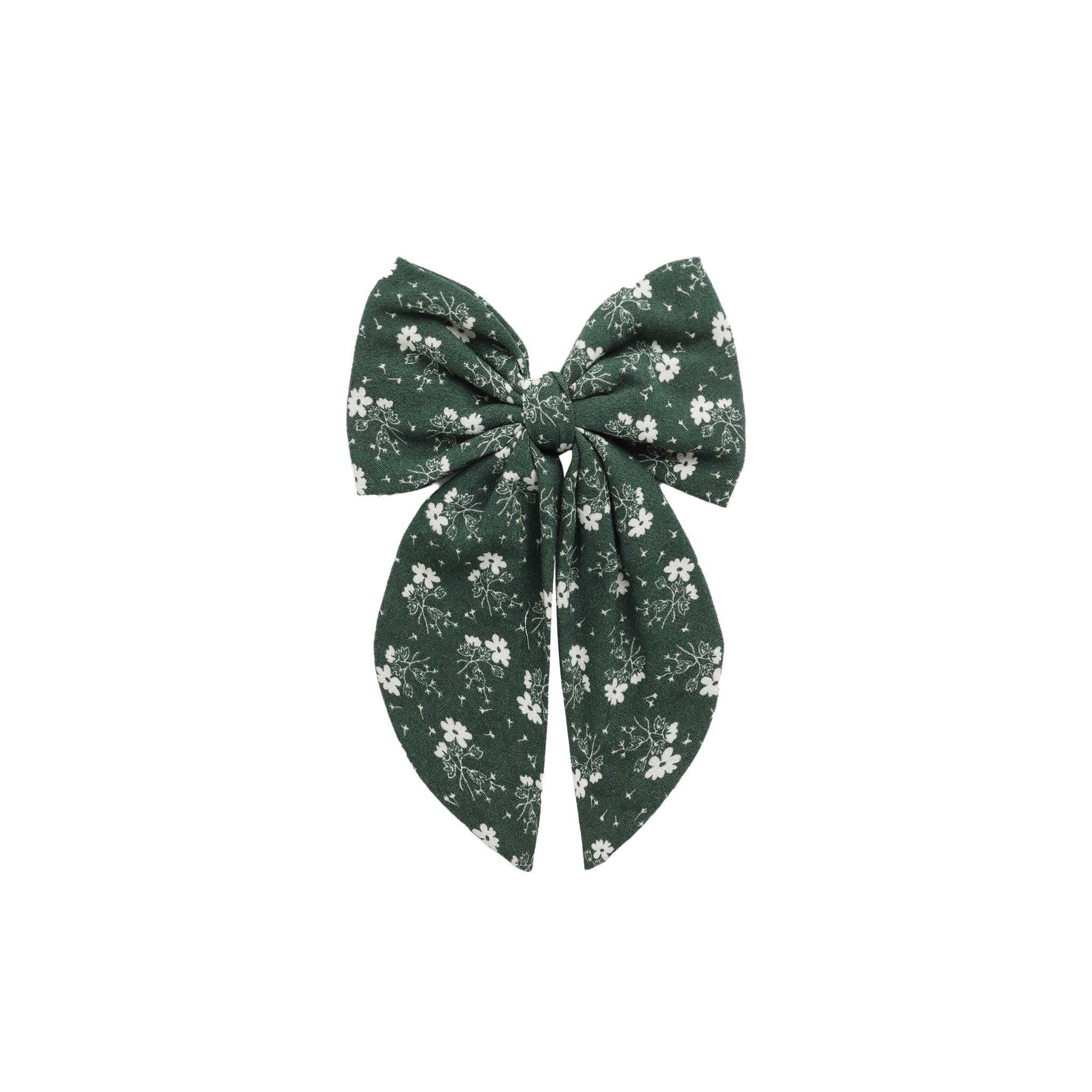 OVERSIZED BOW || GREEN DITSY | Rylee + Cru