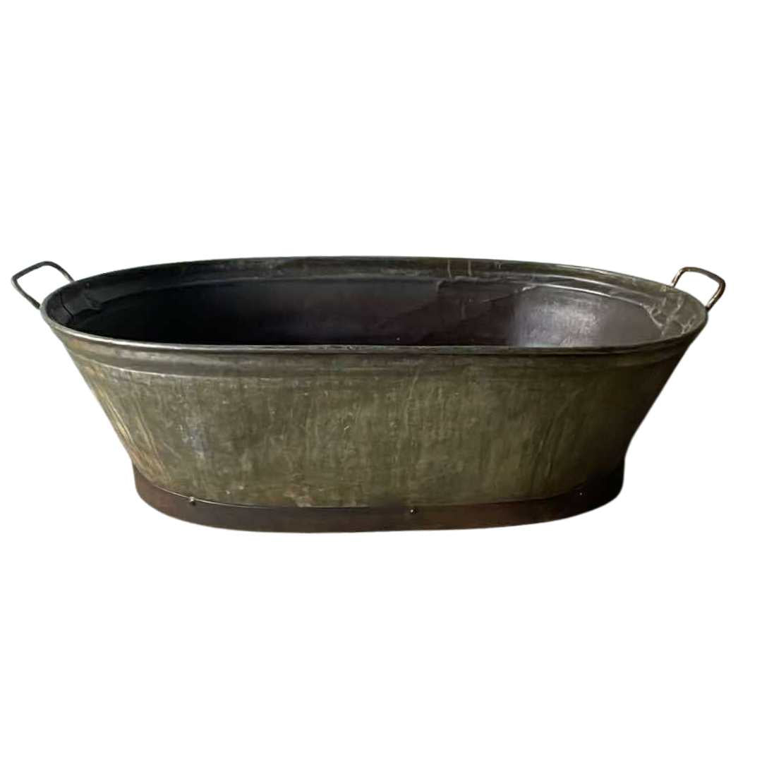 Vintage Iron Tub - Large | Barron Imports