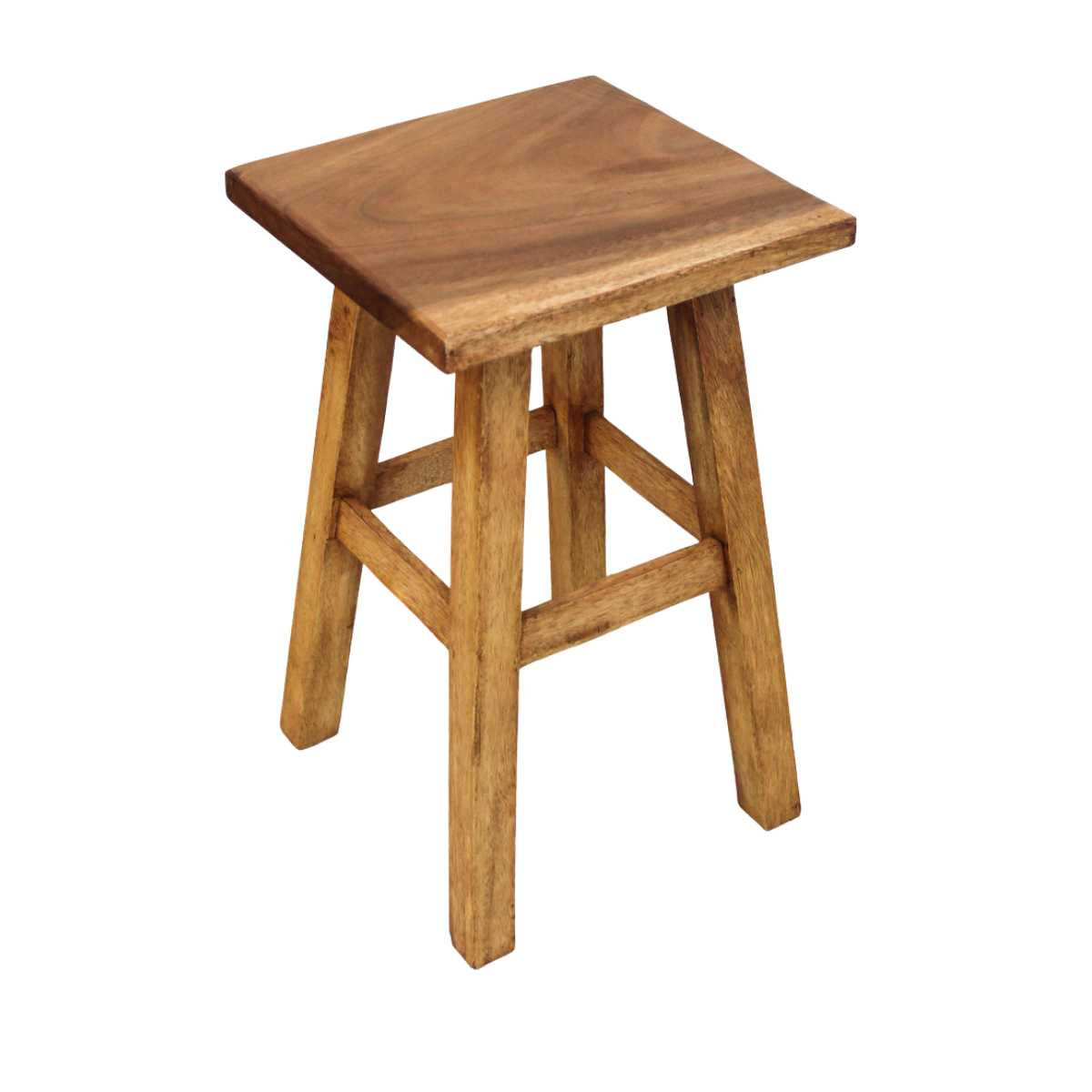 Wooden Stool - Tall Square | Barron Imports