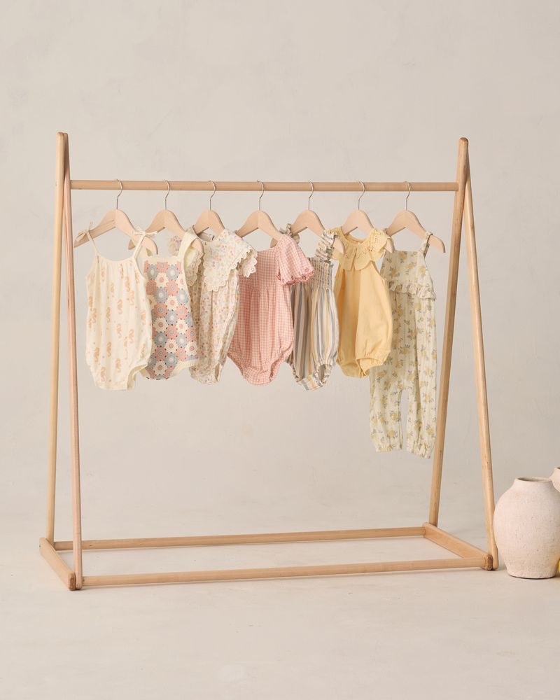 Porter Romper || Summer Garden - Ivory | Rylee + Cru