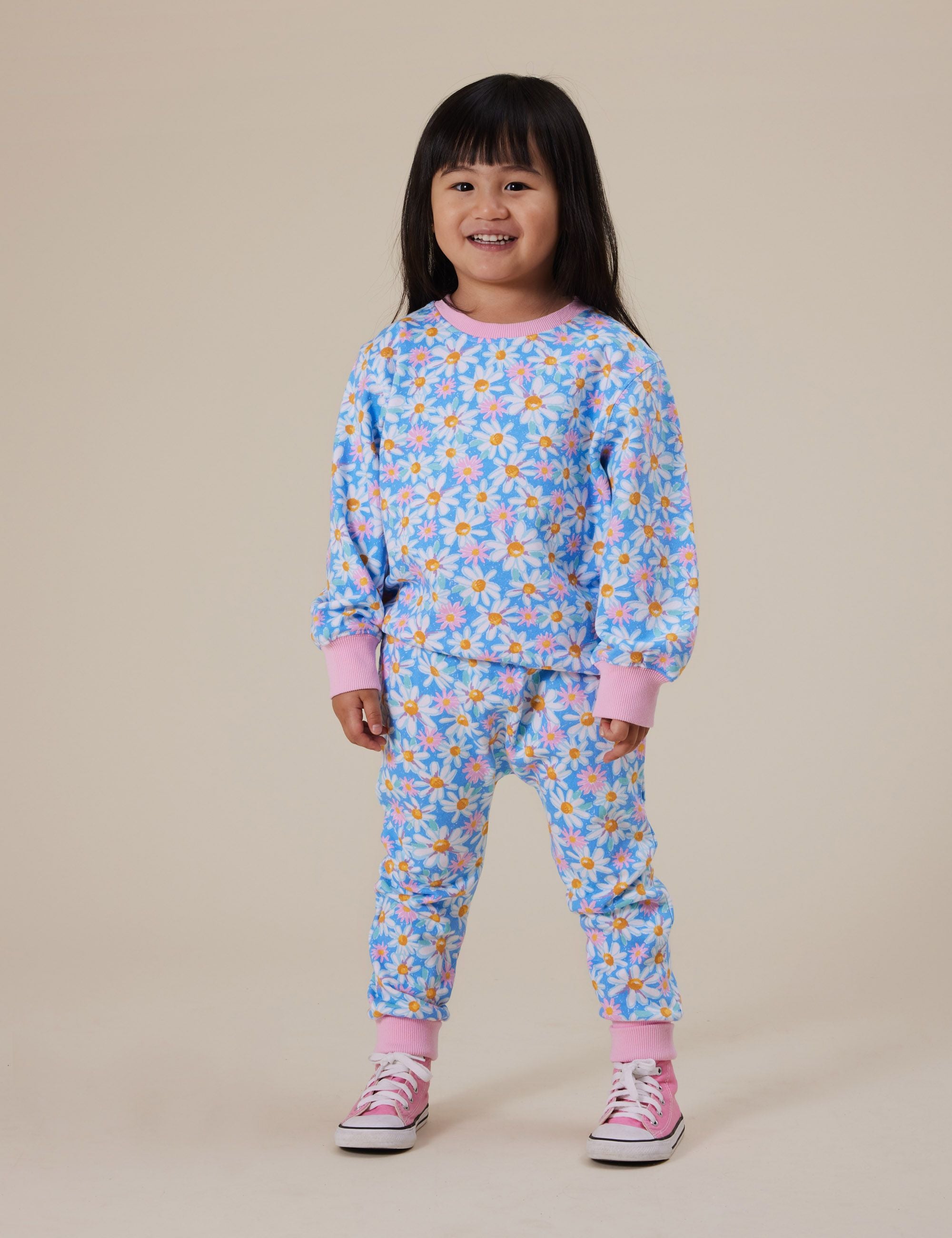 SEASIDE DAISY RELAXED TERRY SWEATER | Goldie + Ace