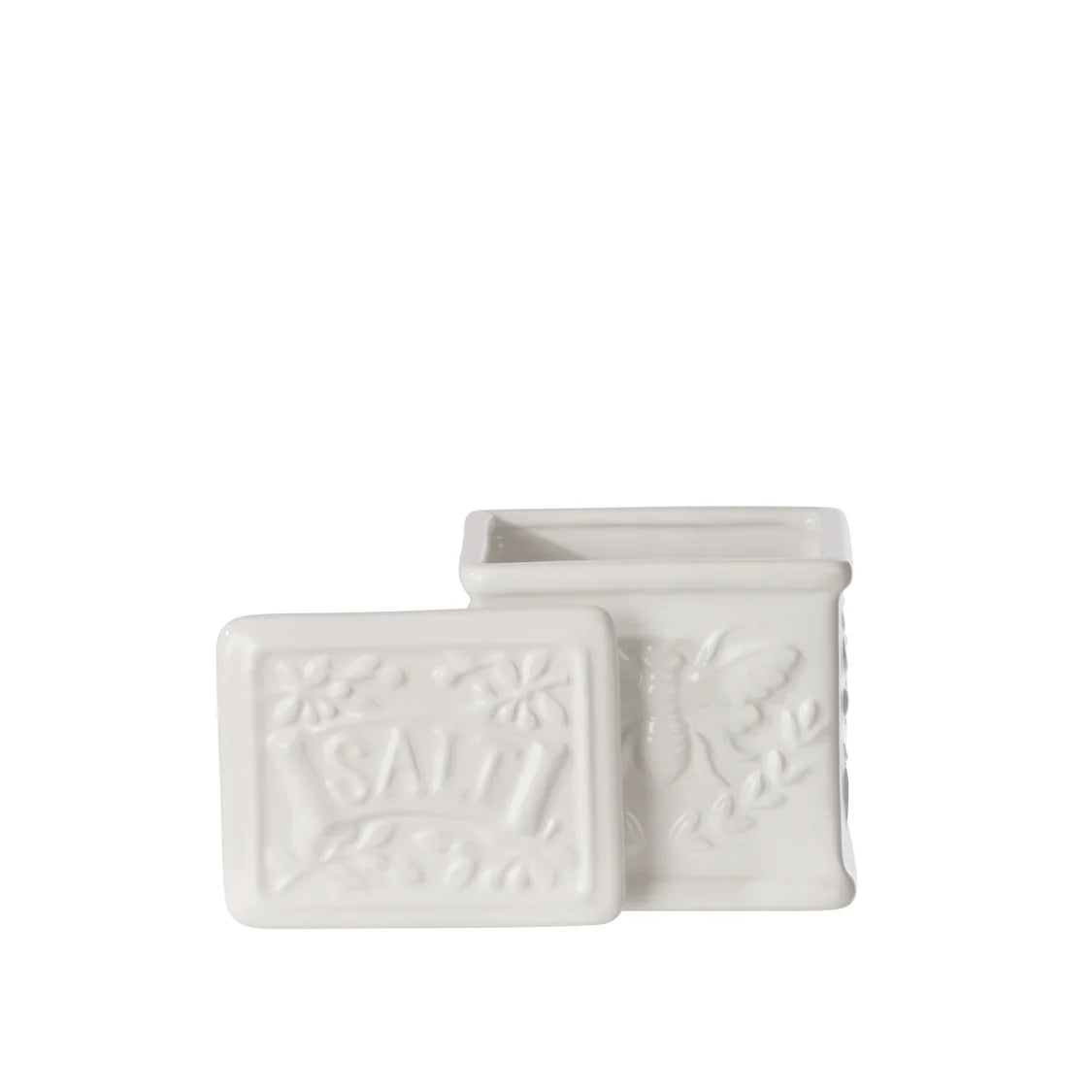 Wildflower & Hive Salt Cellar White | Davis & Waddell