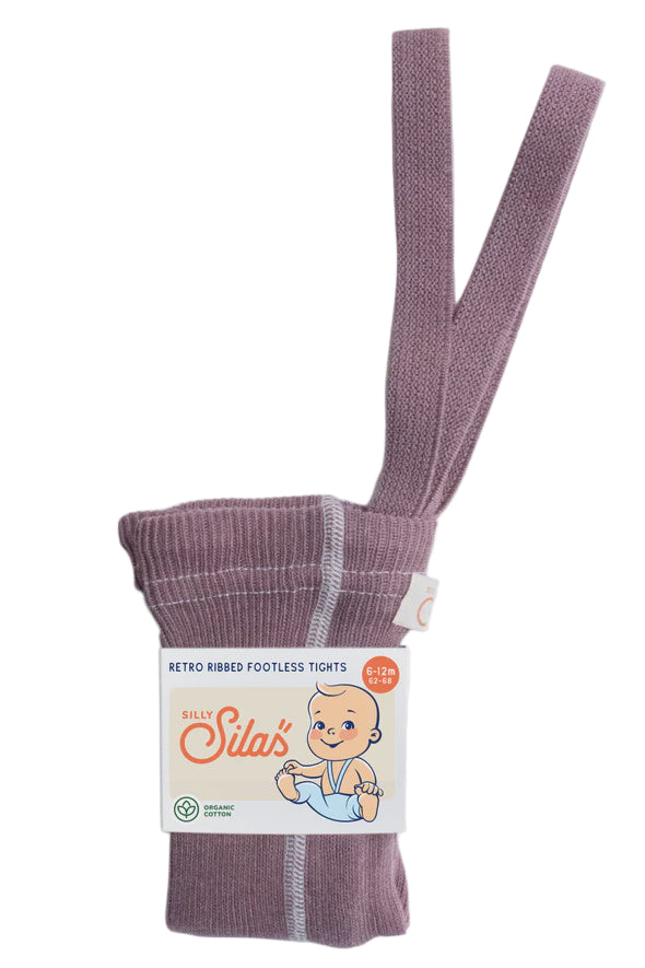 Footless Cotton Tights - ACAI SMOOTHIE | Silly Silas
