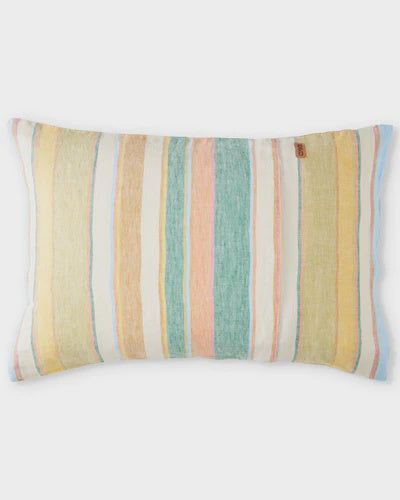 Fez Stripe Linen Pillowcases - 2P Std Set | Kip & Co