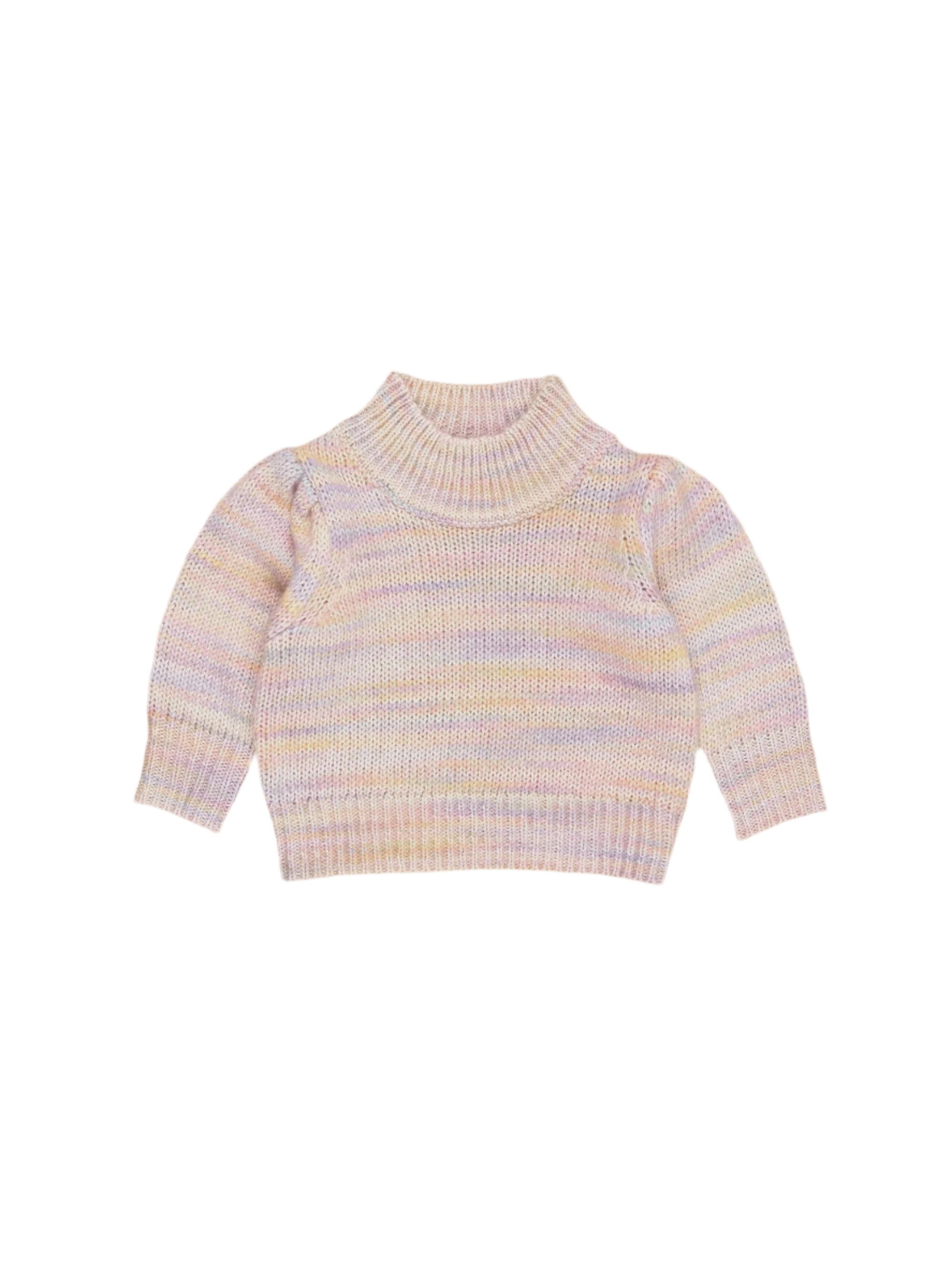 RAINBOW KNIT PUFF JUMPER | Huxbaby