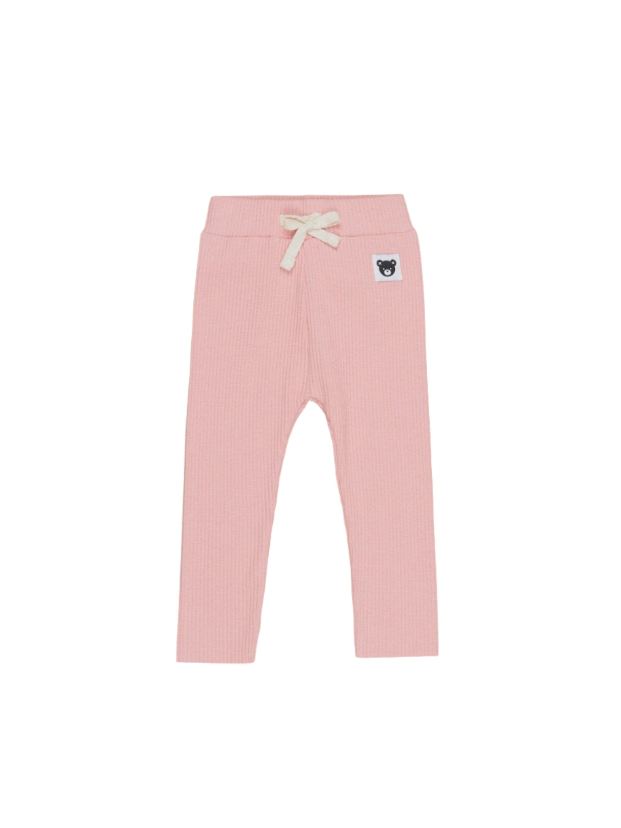 DUSTY ROSE RIB LEGGING | Huxbaby