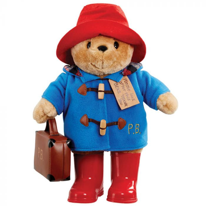Paddington With Boots Embroidered Coat & Suitcase - Large | Paddington Bear