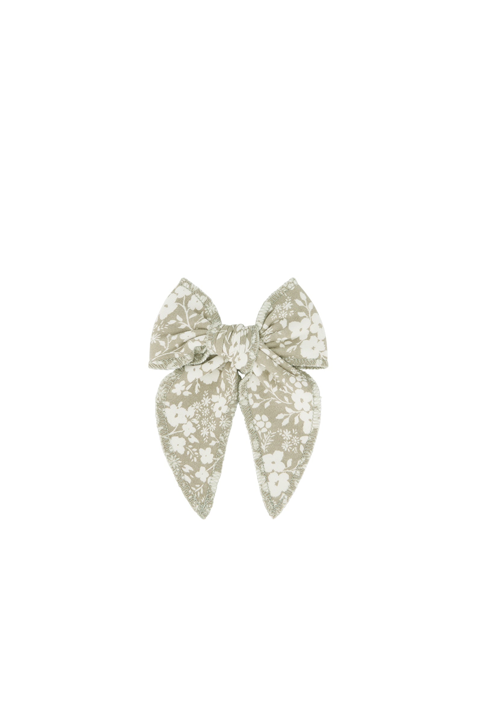 Organic Cotton Bow - Pansy Floral Mist | Jamie Kay