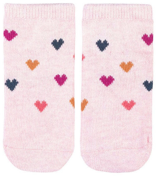 Organic Baby Socks Ankle Hearts | Toshi