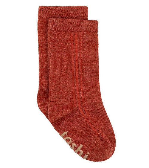 Organic Socks Knee Dreamtime Saffron | Toshi