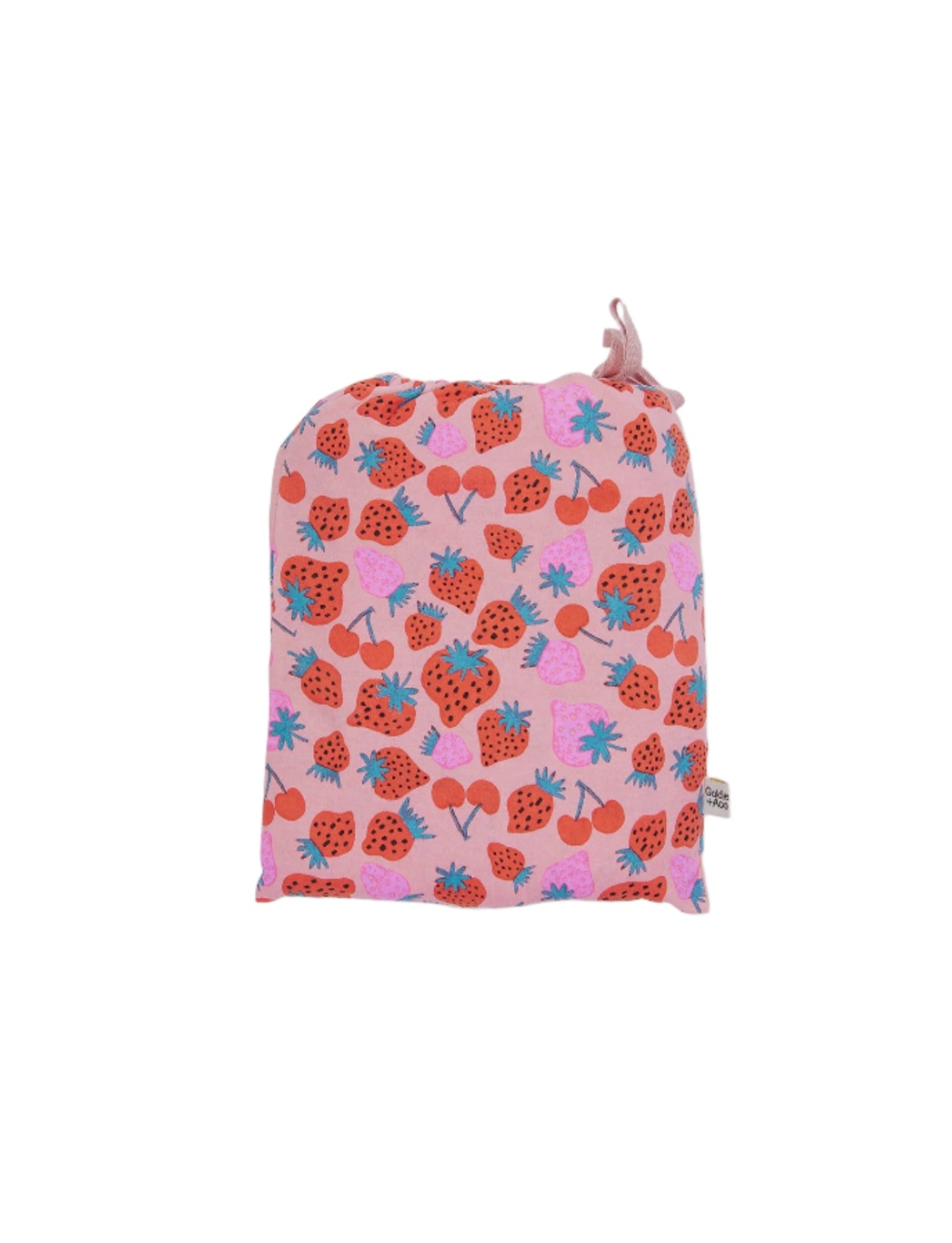 SALLY STRAWBERRY PRINT FITTED SHEET | Goldie and Ace