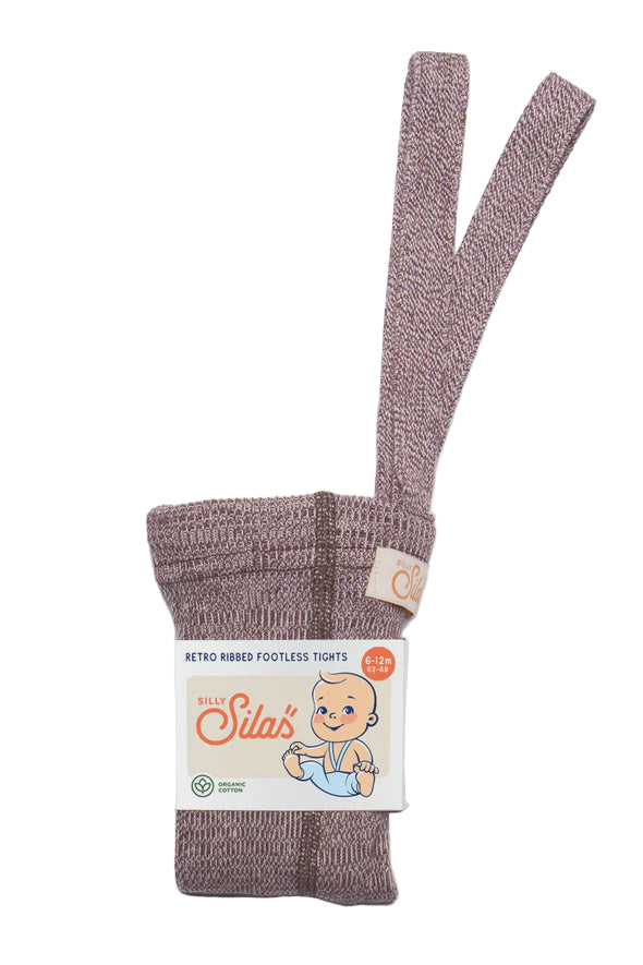 Footless Cotton Tights - Vanilla Fig | Silly Silas