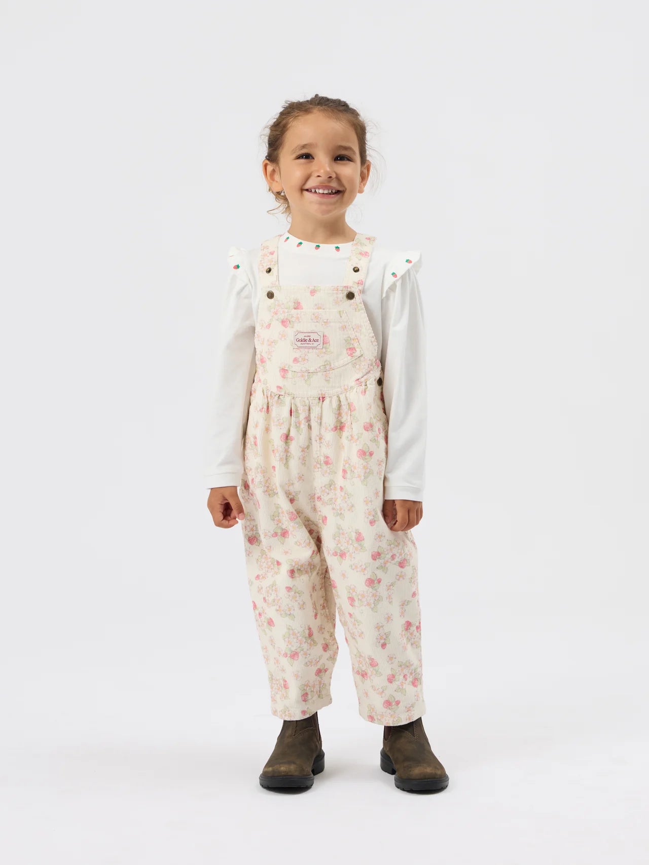 MINI STRAWBERRY LONG SLEEVE TOP | Goldie + Ace