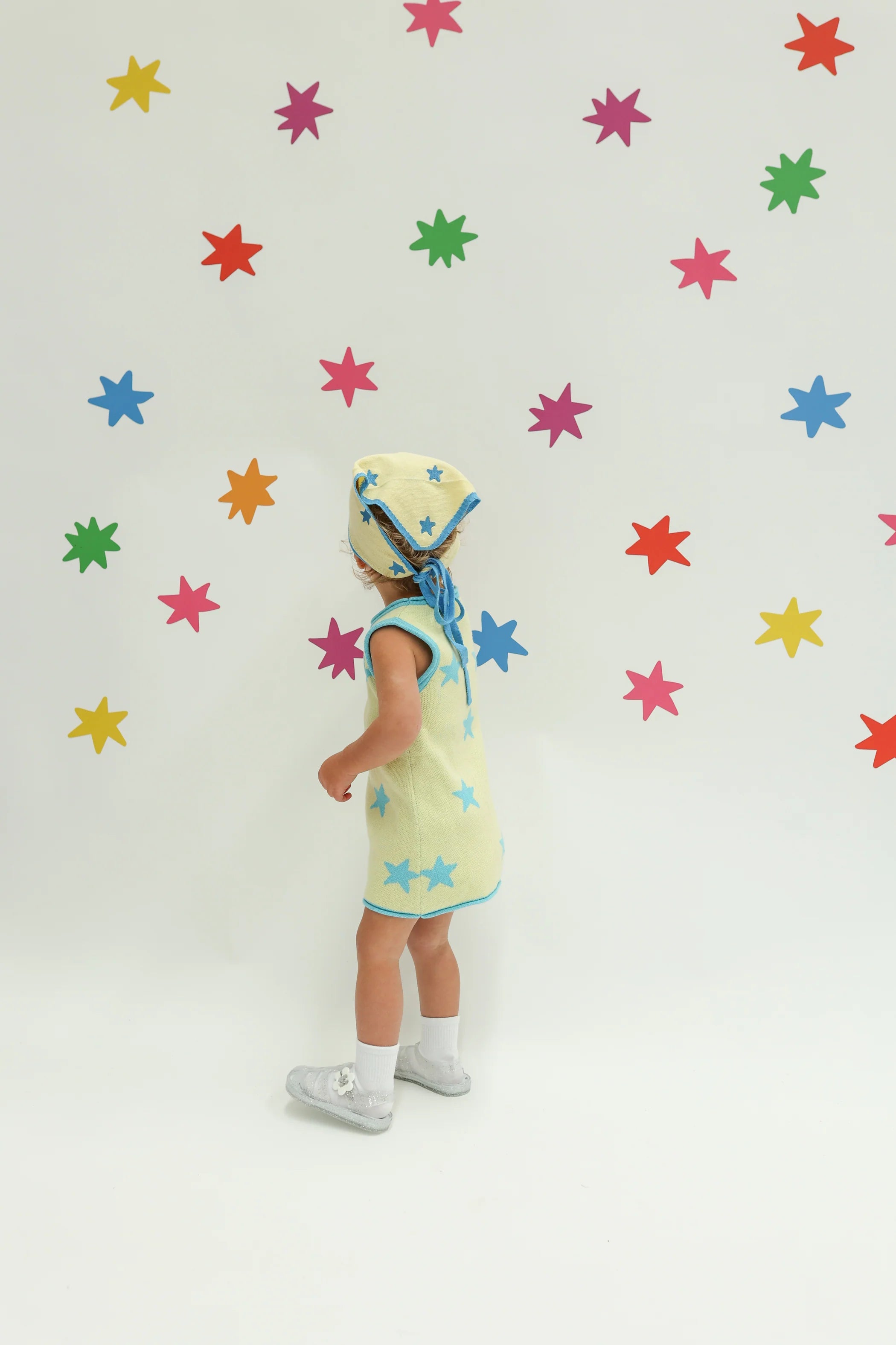 Stars Align Dress - Yellow + Blue | Sunday Siblings