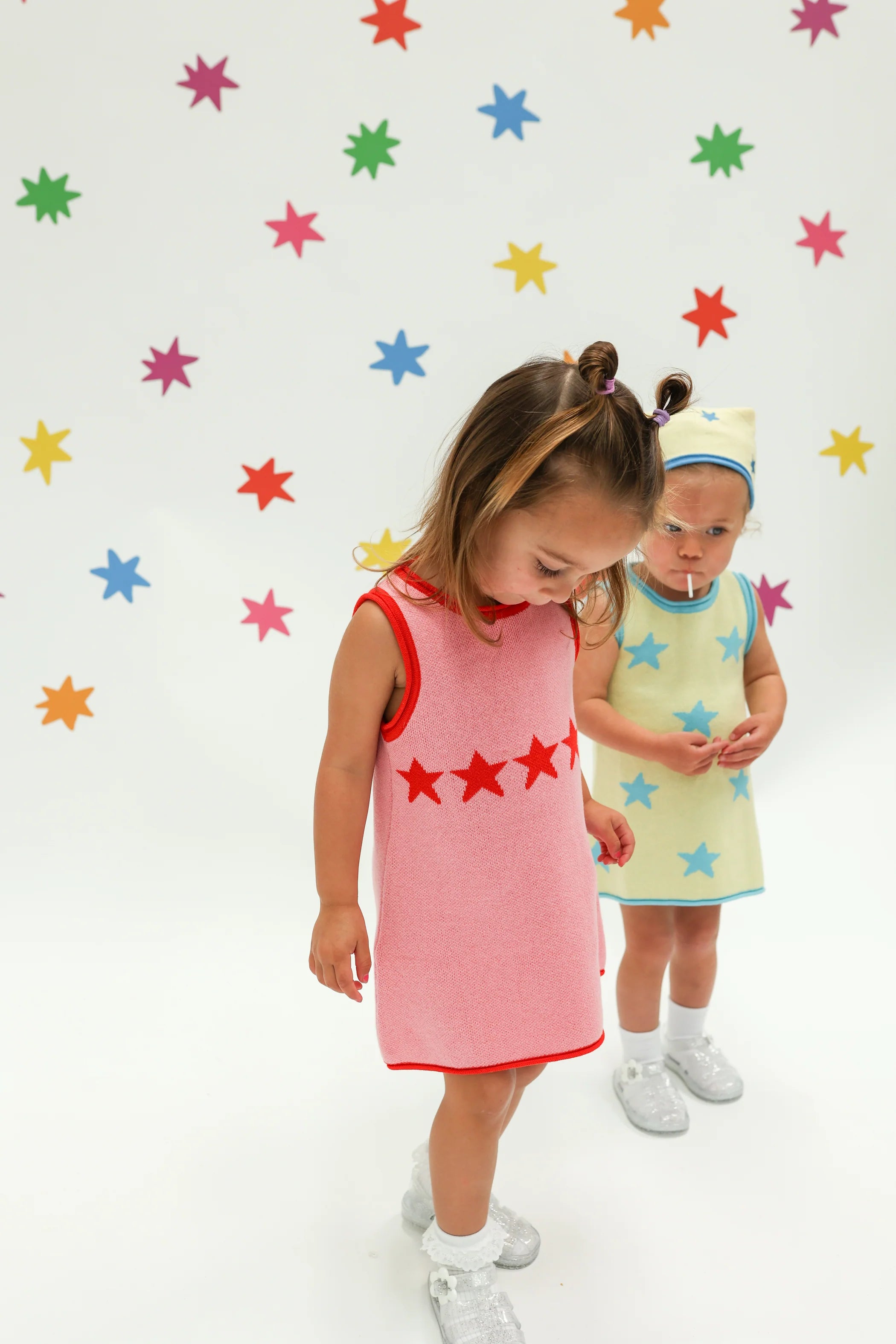 Stars Align Dress - Pink + Red | Sunday Siblings