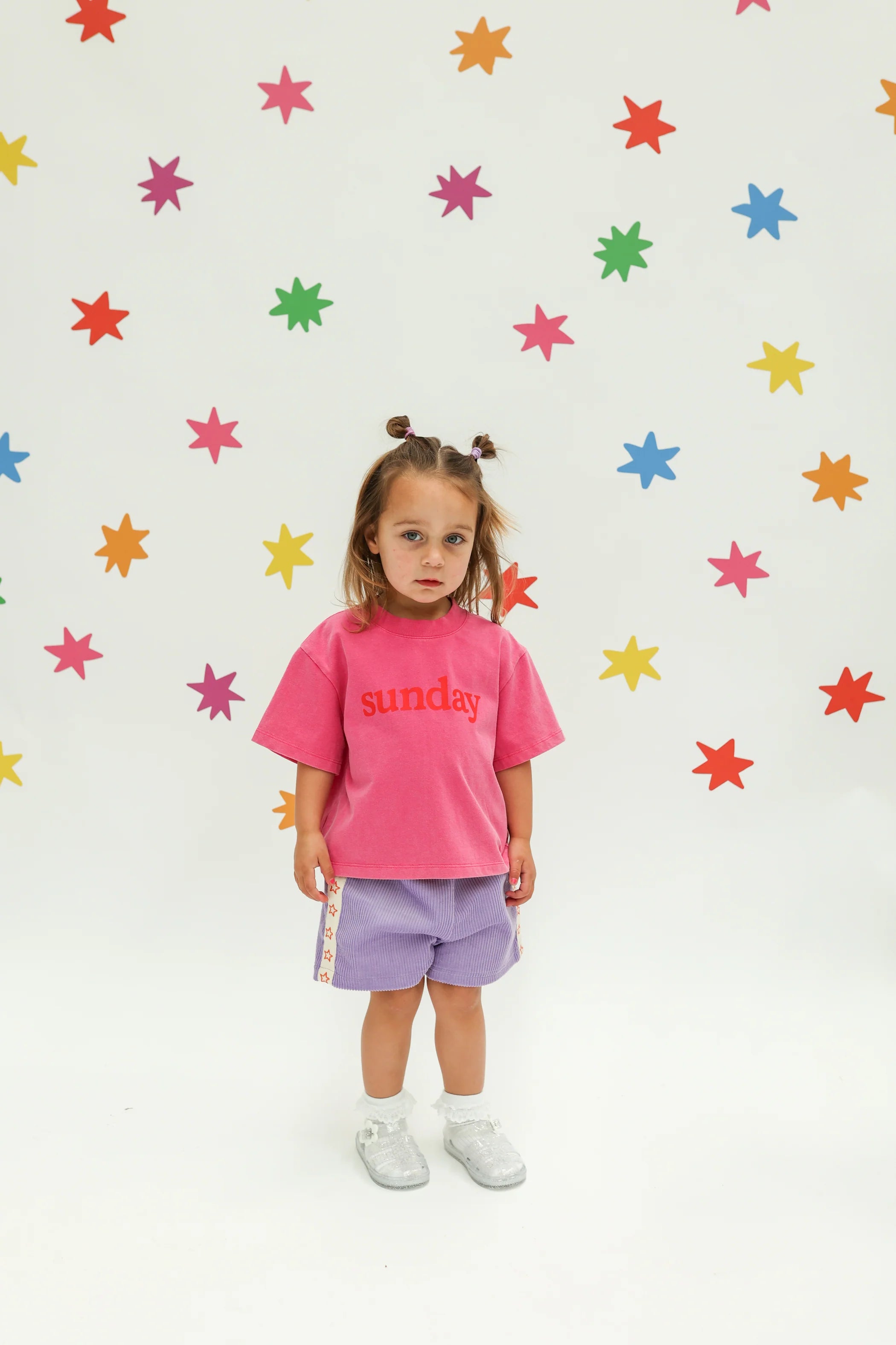Playtime Cord Shorts - Purple | Sunday Siblings
