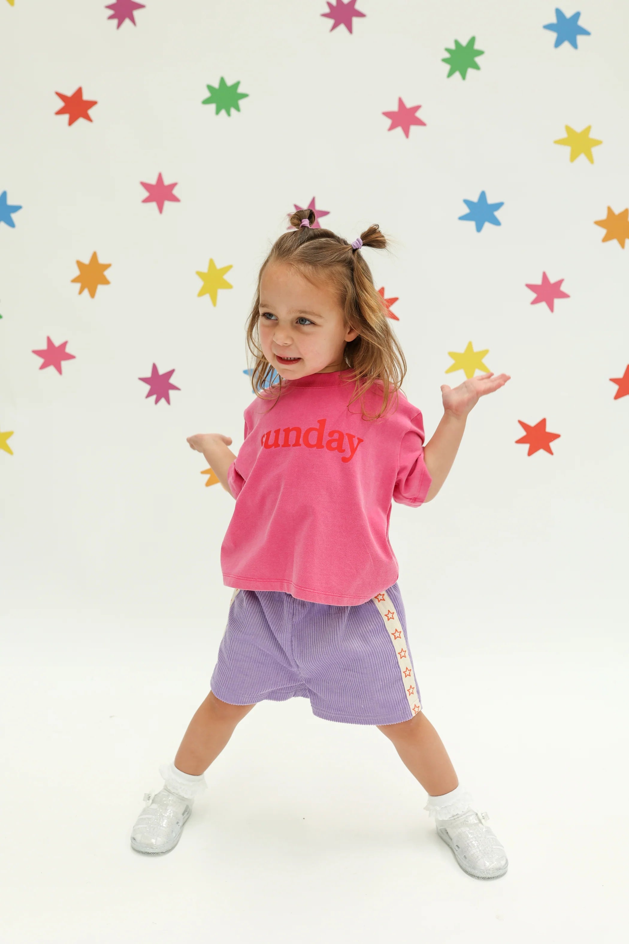 Playtime Cord Shorts - Purple | Sunday Siblings