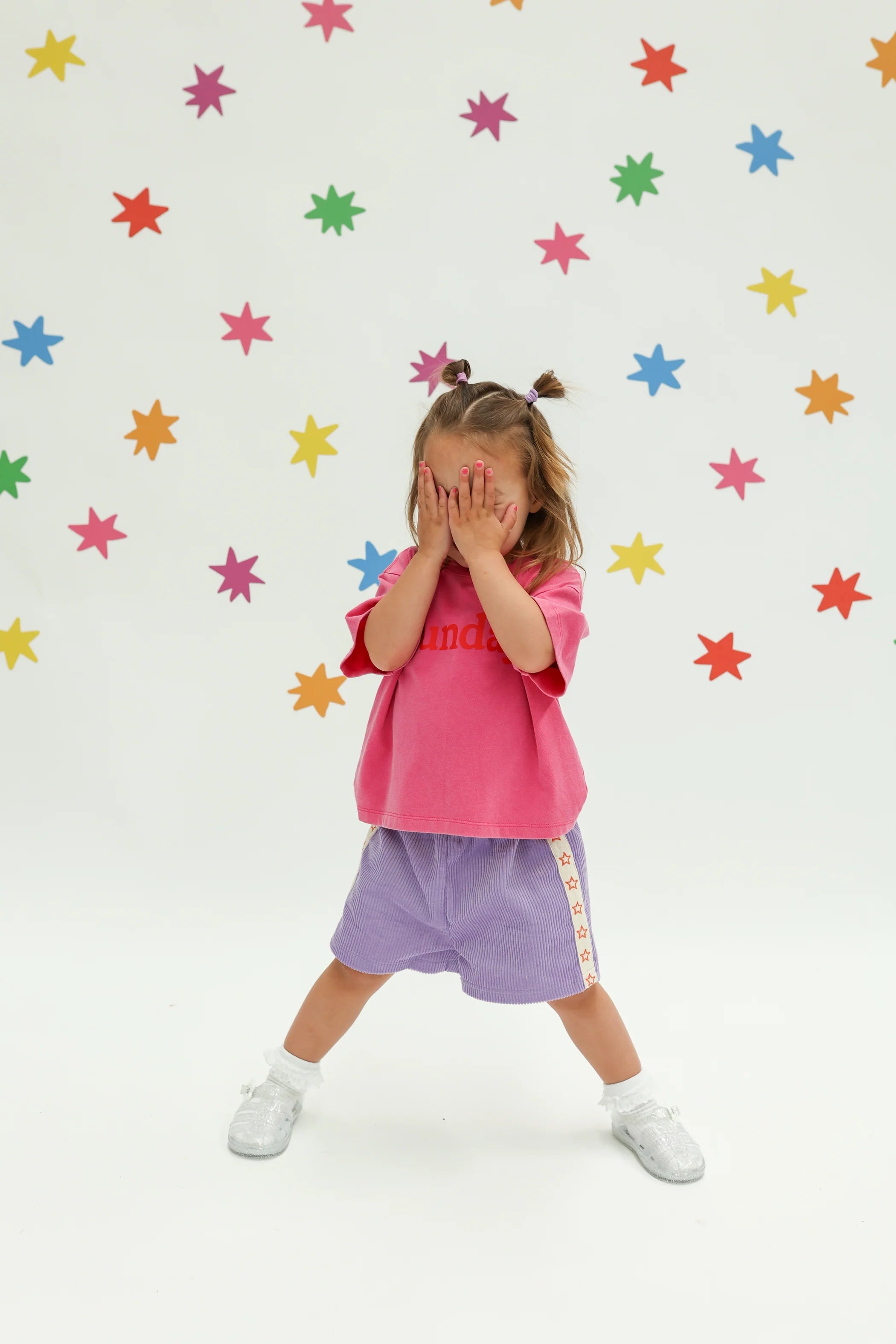 Playtime Cord Shorts - Purple | Sunday Siblings