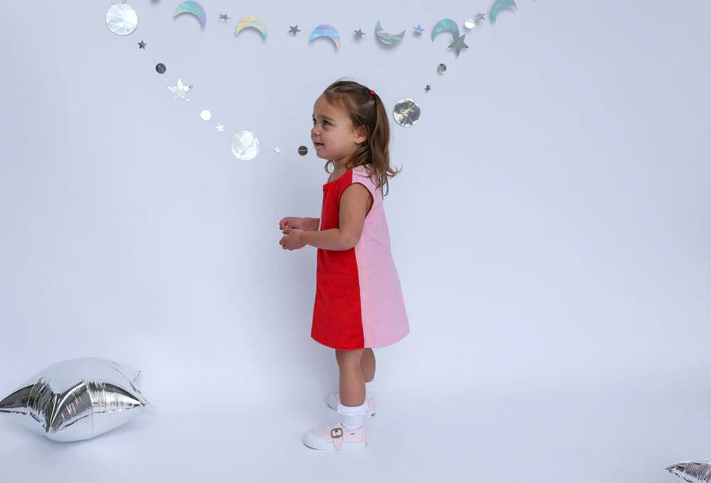 Lunar Dress - Red + Pink | Sunday Siblings