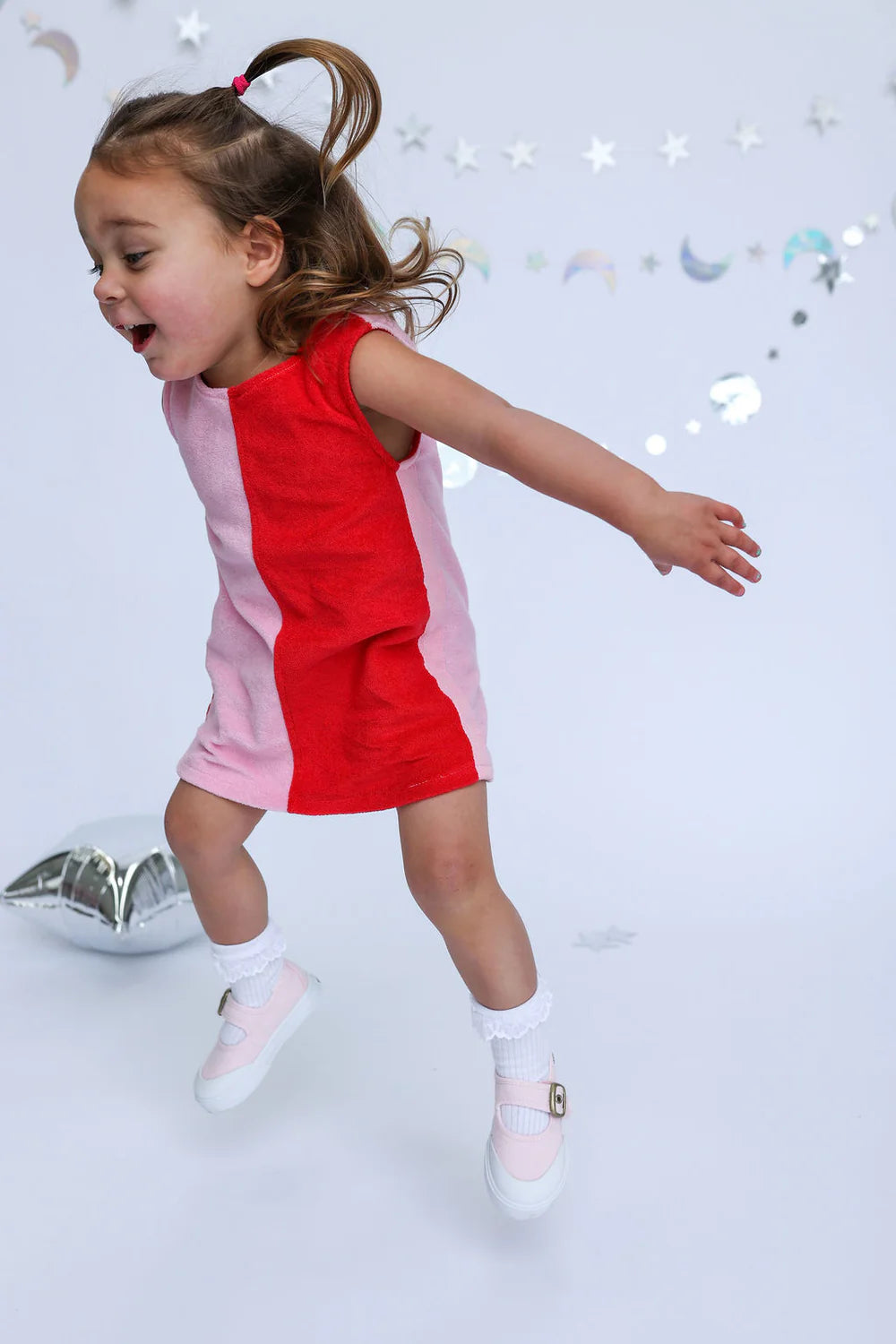 Lunar Dress - Red + Pink | Sunday Siblings