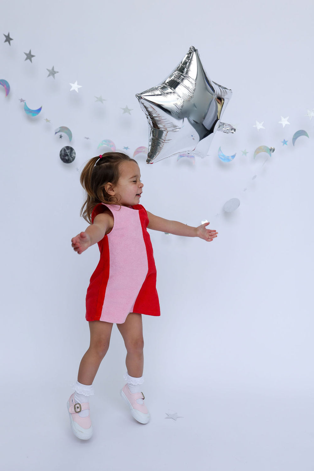 Lunar Dress - Red + Pink | Sunday Siblings