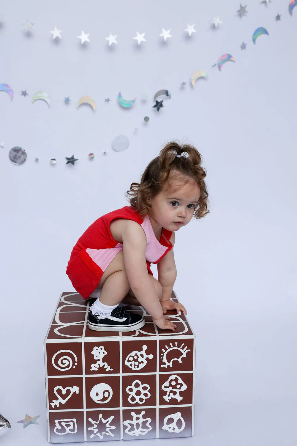 Lunar Dress - Red + Pink | Sunday Siblings