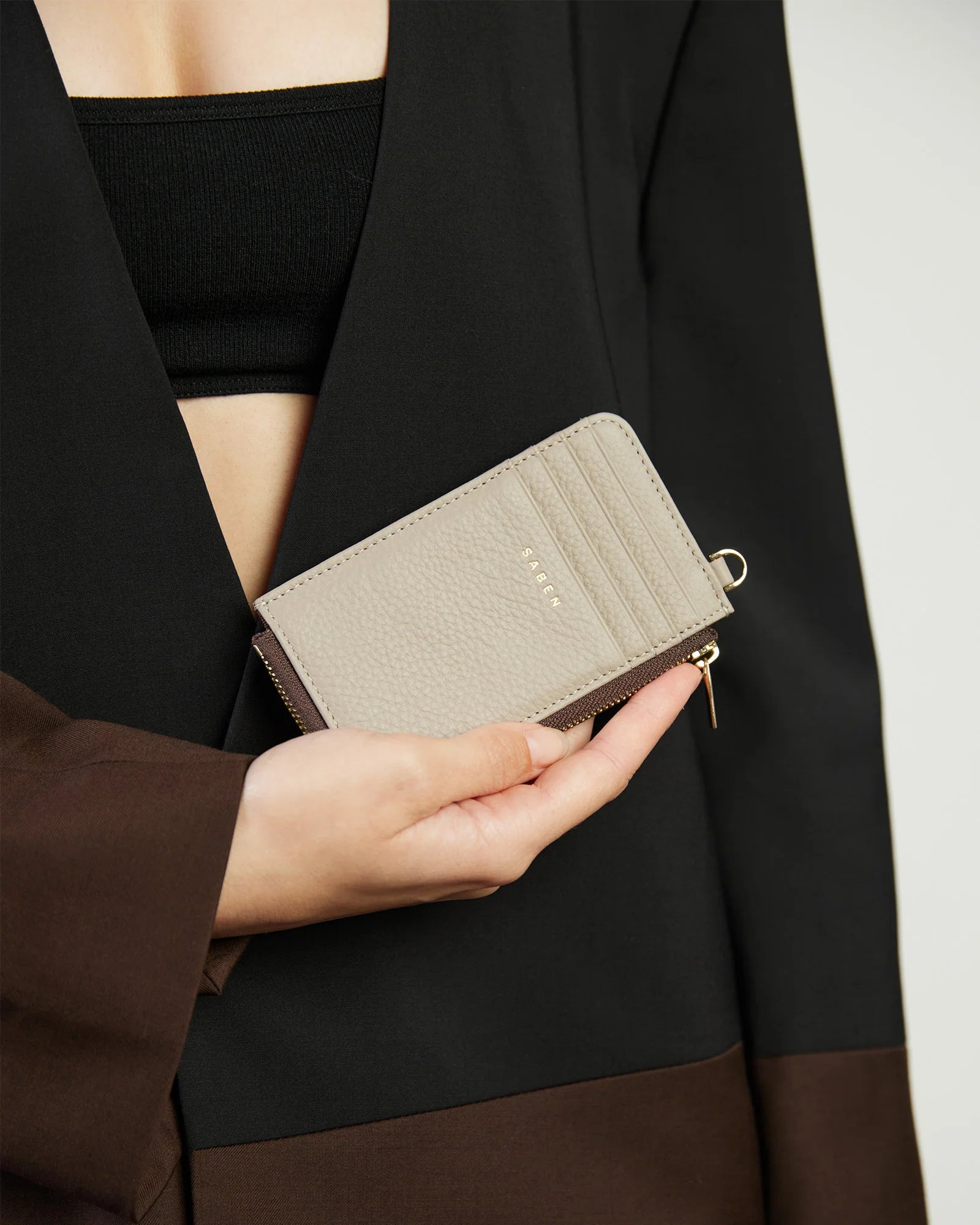 Winona Card Holder | Dove | Saben