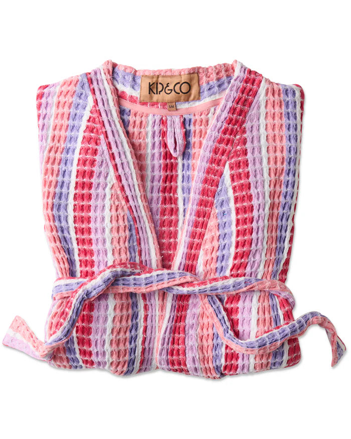 Sorbet Soiree Waffle Bath Robe | Kip & Co