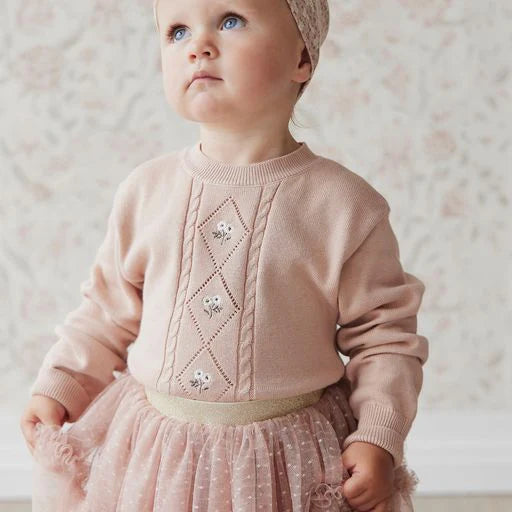 Maeve Knitted Jumper - Dusky Rose | Jamie Kay