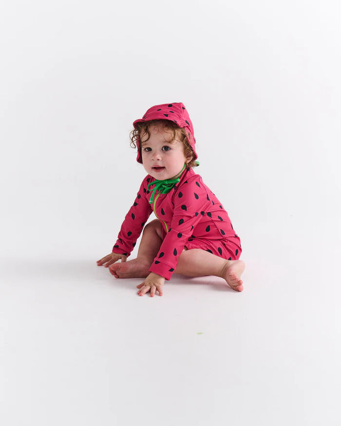 Melon Baby Long Sleeve Zip Bathers | Kip & Co