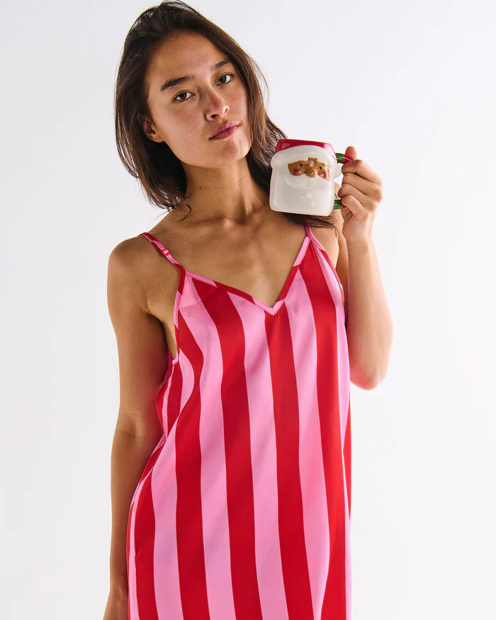 Santa Baby Adult Eco Satin Cami Nightie | Kip & Co