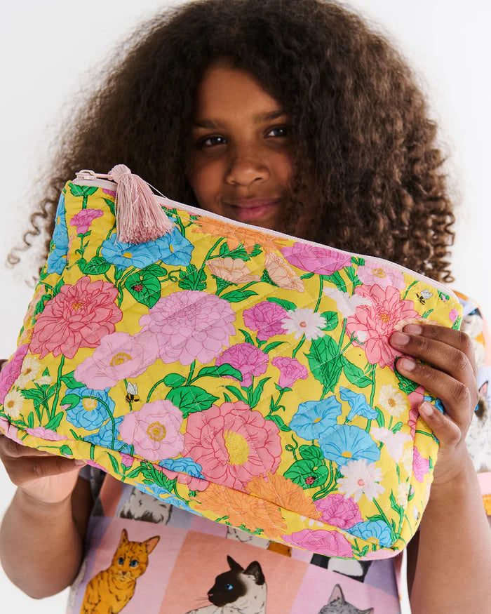 Follow the Sun Quilted Cotton Toiletry Purse  | Kip & Co
