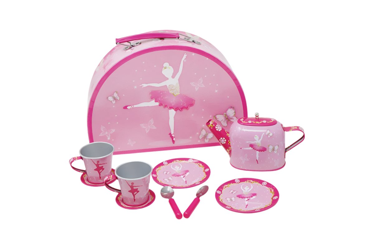 Pink Poppy - Tin Tea Set (Ballet)