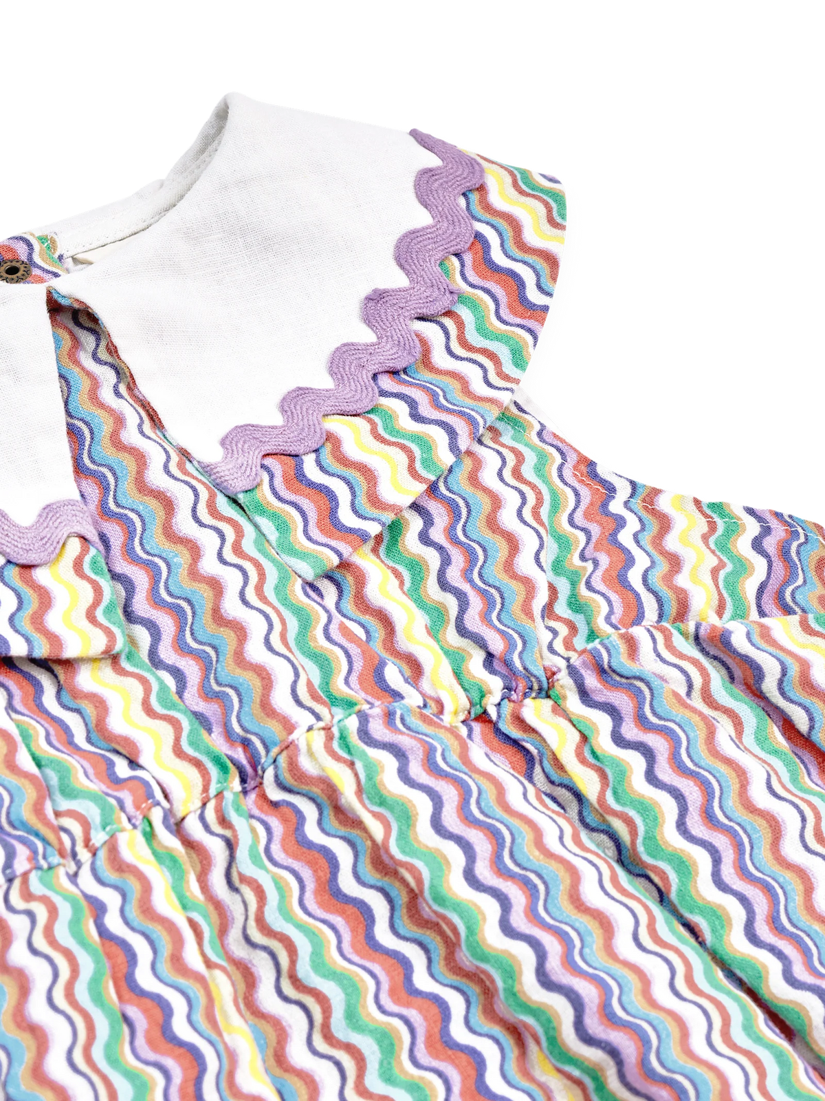 Ric Rac Ava Collared Romper | Goldie + Ace
