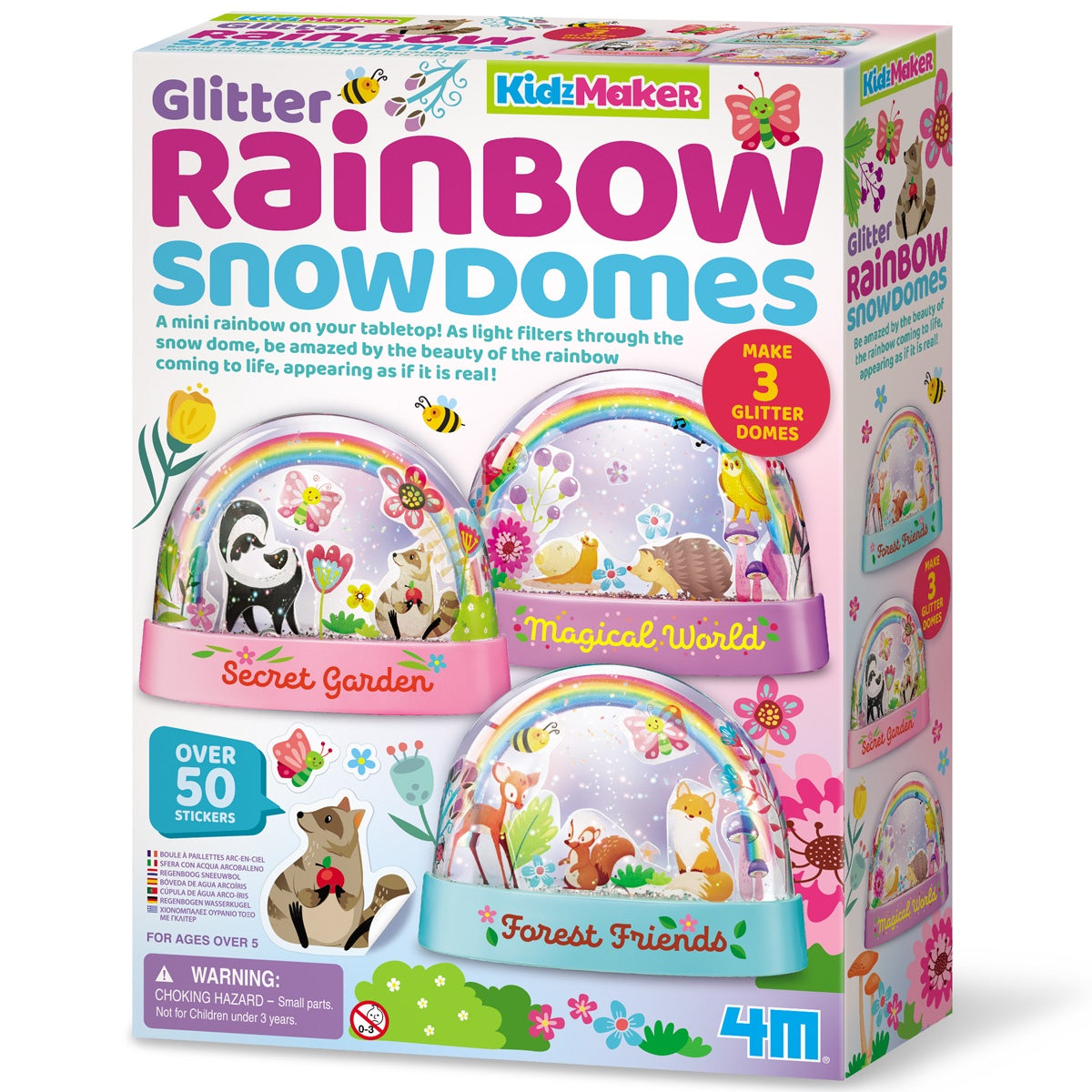 Glitter Rainbow Snow Domes | 4M