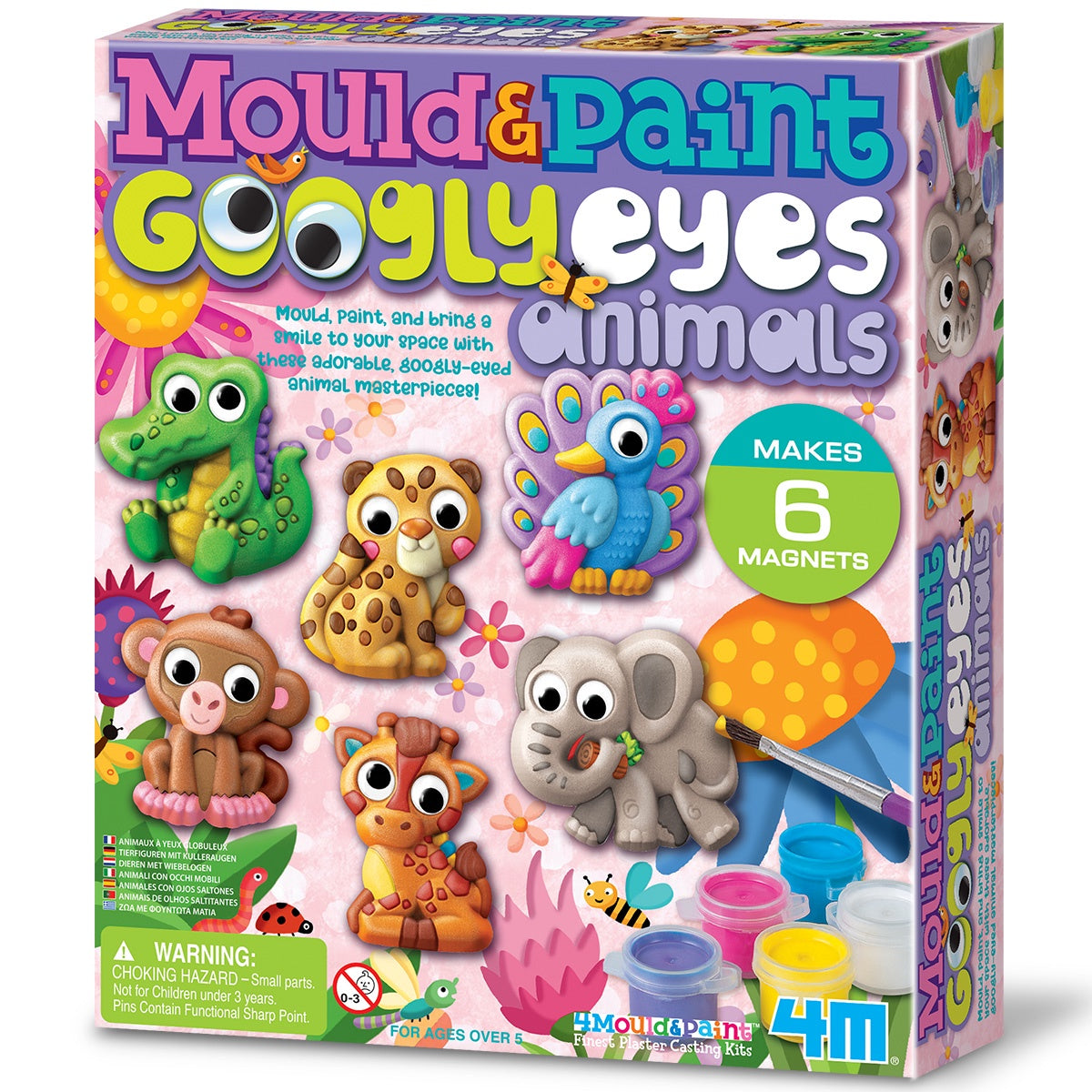 Mould & Paint Googly Eyes Animals | 4M