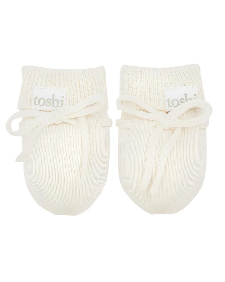 Cream - Organic Mittens Marley | Toshi